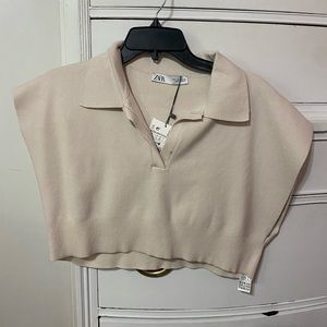 Zara cropped polo.